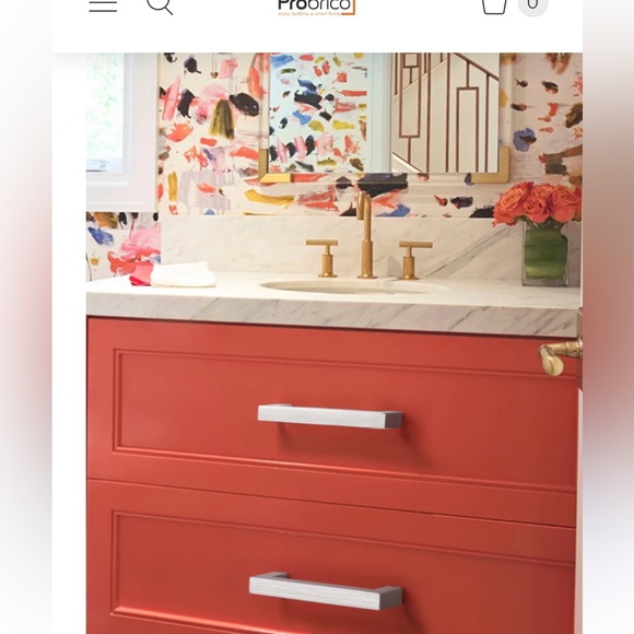 Square Cabinet Handles - Brushed Nickle - 10PCS - Picture 1 of 11